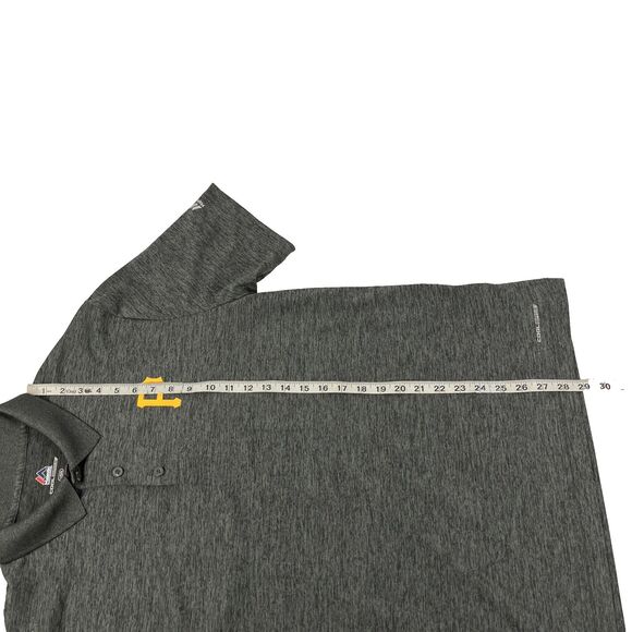 Mens Majestic Pittsburgh Pirates Short Sleeve Polo Shirt Size Large Gray - Picture 4 of 8